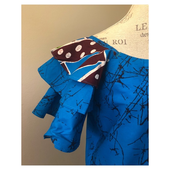 COPY - African print shift dress - Picture 4 of 4